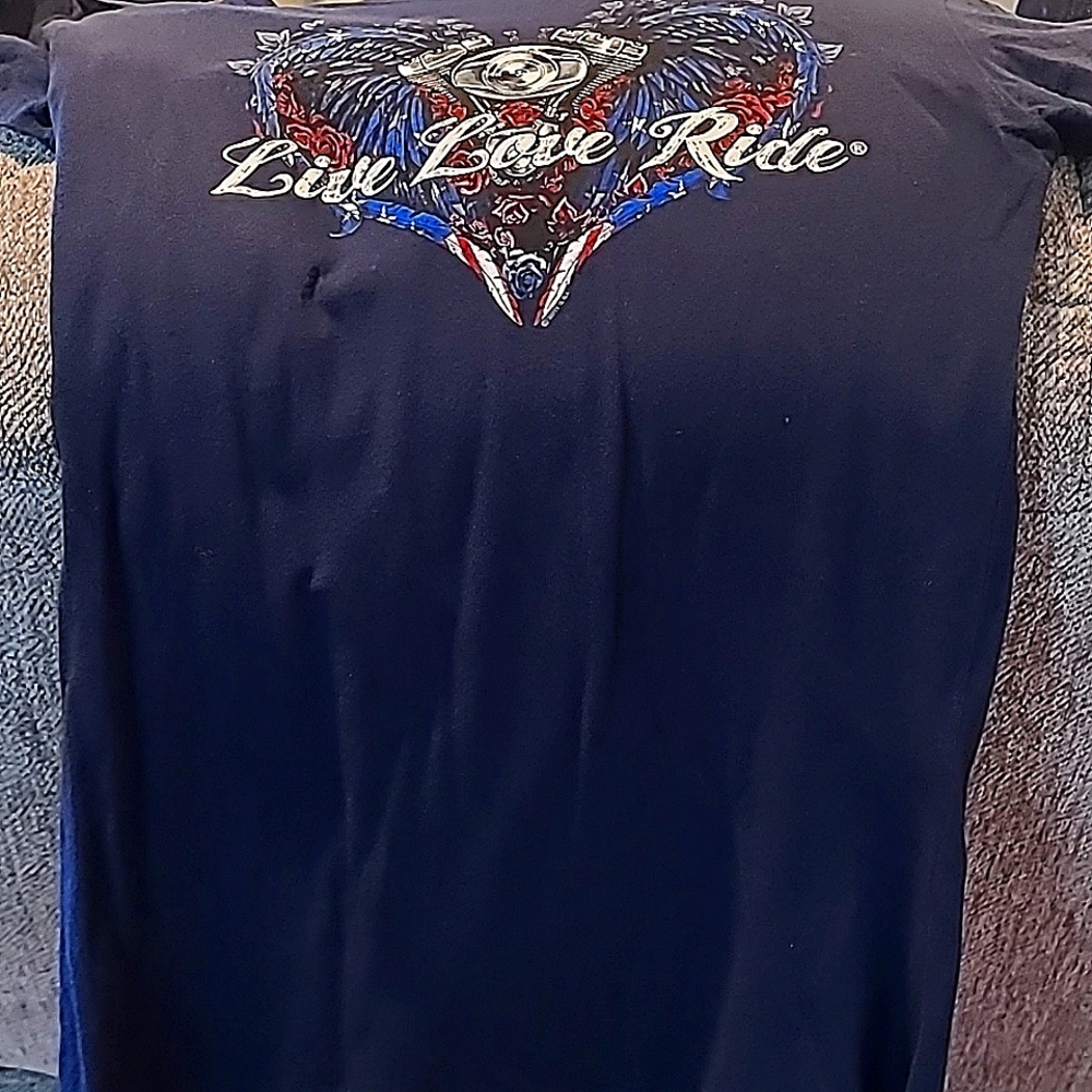 Ladie's lg fitted biker shirt